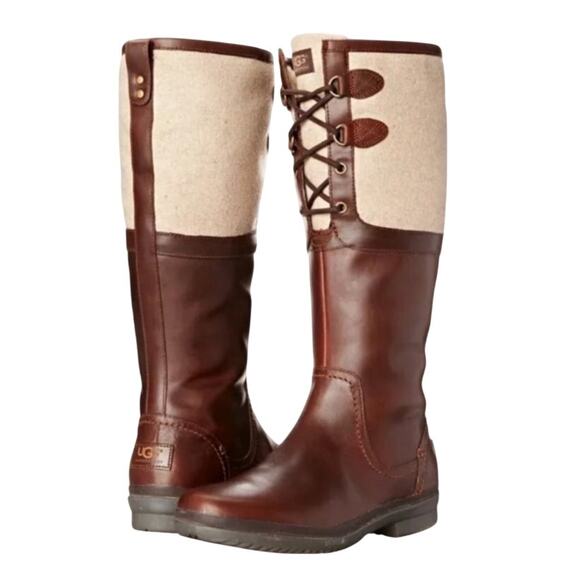 UGG Shoes - UGG Elsa Waterproof Leather Boots Size 5